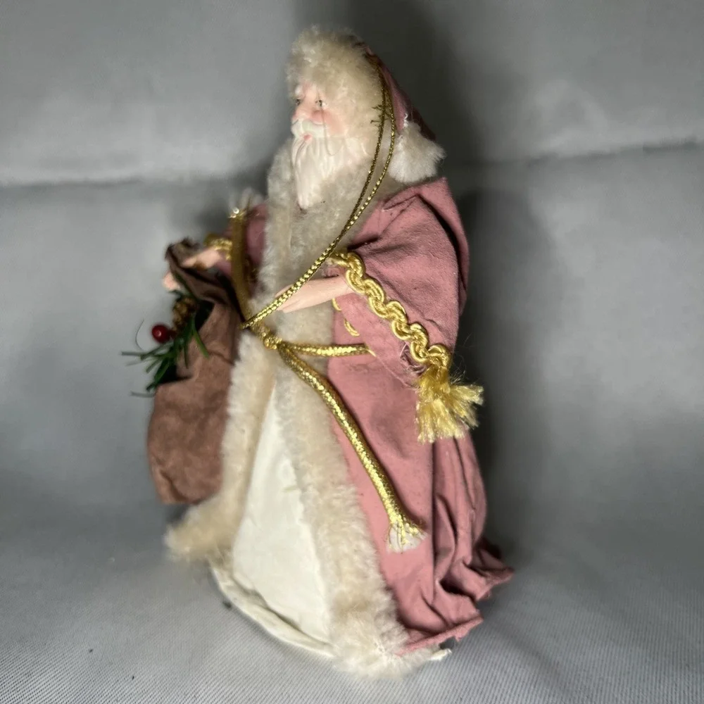 vintage‎ Victorian-style Santa Claus Christmas Ornament 6 inches tall